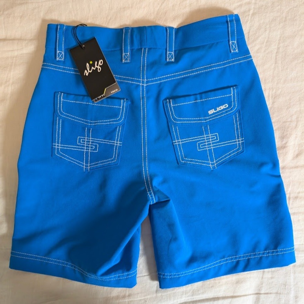 Sligo Golf Shorts Boys Size M Blue SligoTech Performance Tech Shorts